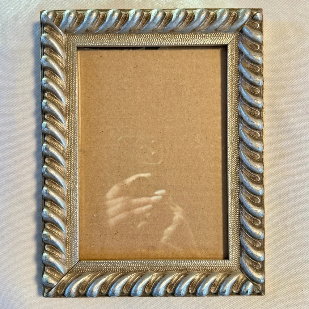 Ornate Silver Twisted Picture Frame